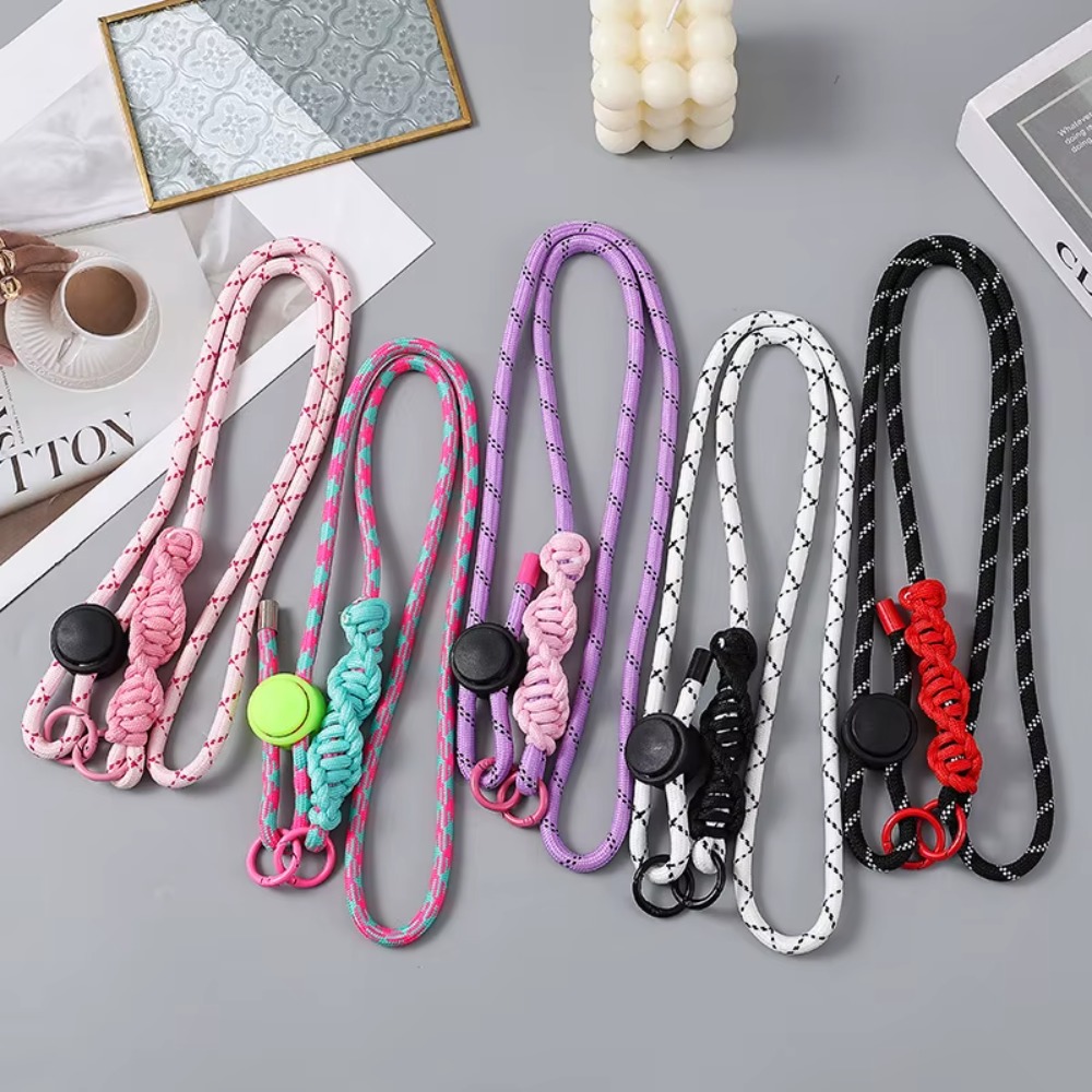 Crossbody Lanyard Neck Strap Case - สายคล้องโทรศัพท์แบบปรับได้อเนกประสงค์ ขนาด 0.8x120 ซม. ป้องกันการสูญหาย ทนทาน