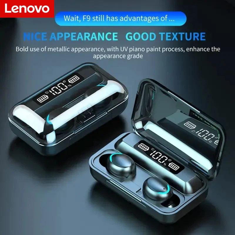 หูฟังไร้สายบลูทูธ Lenovo F9 -  - Earphones บทวิจารณ์และราคา