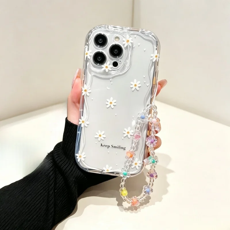 เคสสายคล้องข้อมือลายผึ้งยิ้มสุ - Cute Cartoon Wrist Strap Silicone Case บทวิจารณ์และราคา