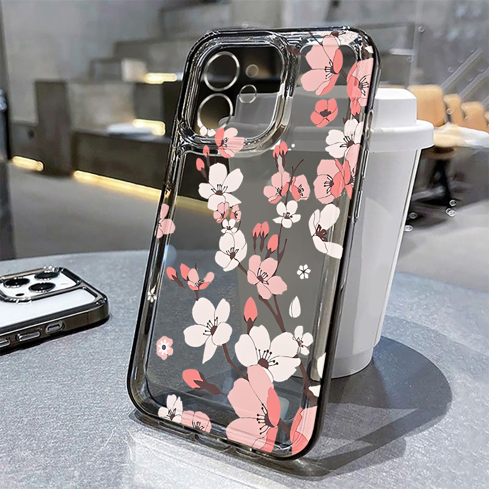 เคสโทรศัพท์ลายดอกไม้เล็กๆ สำหร - Clear Shockproof Bumper Case บทวิจารณ์และราคา