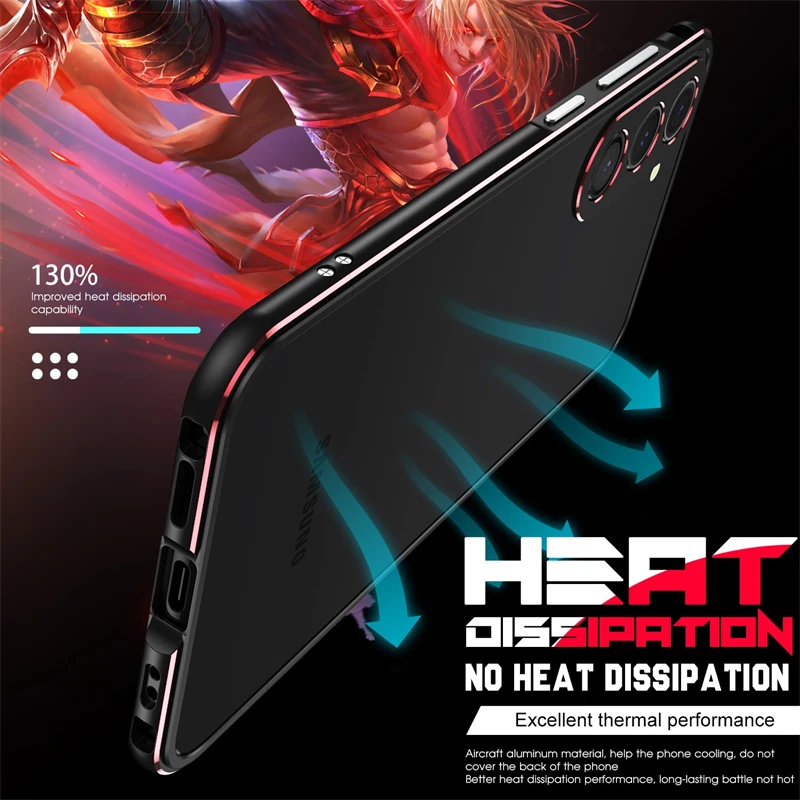 เคสกันกระแทกหรูหราพร้อมกรอบเลน - Metal Bumper Aluminum Frame Case บทวิจารณ์และราคา